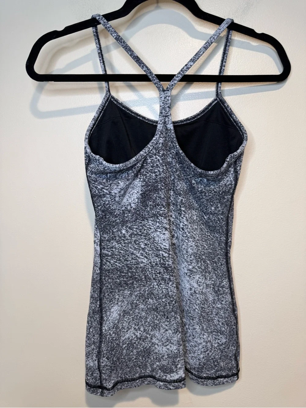 Lululemon Power Y Tank Luon Spray Jacquard White